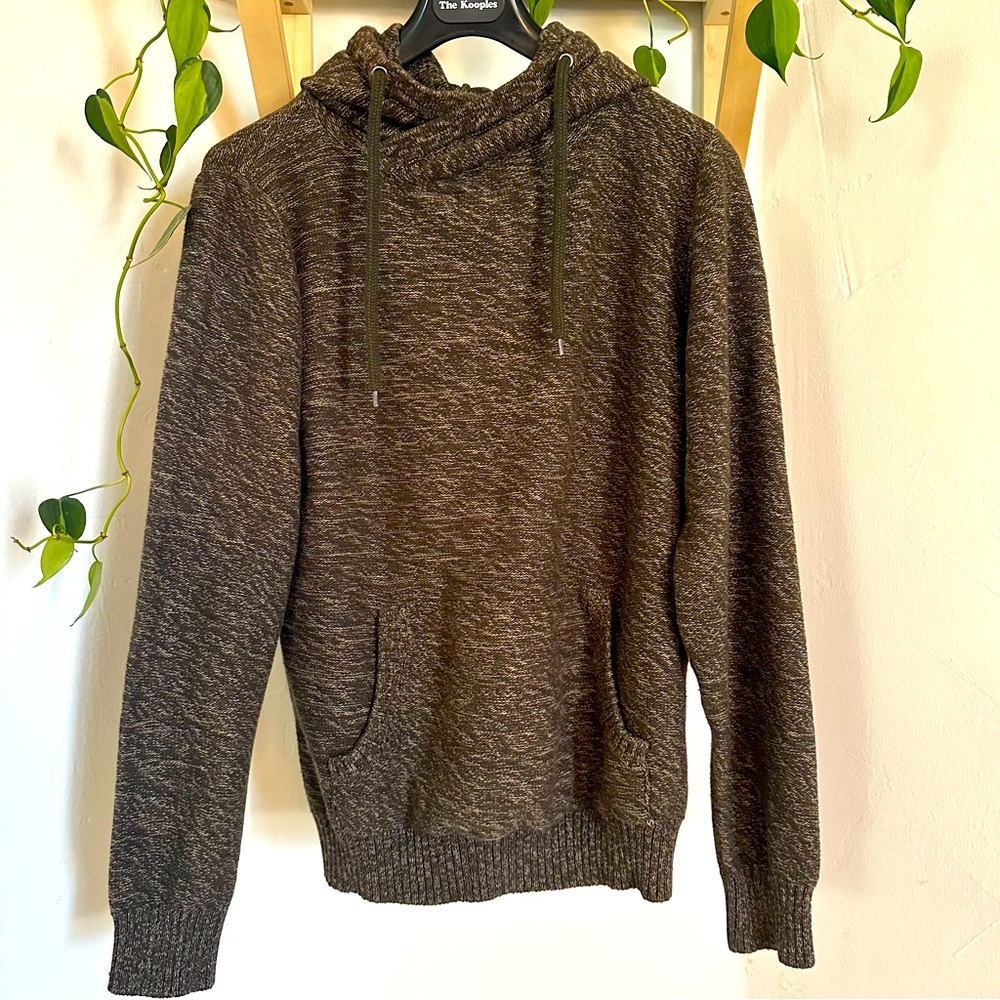 Birch Black Olive Knit Hoodie